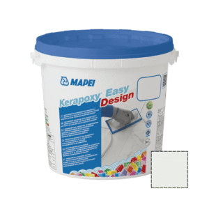 Chit de rosturi gresie si faianta epoxidic Kerapoxy Easy design (A+B), 103 Bianco Luna, Moon white, interior / exterior, Mapei, 3 kg
