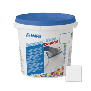 Chit de rosturi gresie si faianta epoxidic Kerapoxy Easy Design (A+B), 111 Grigio argento, Silver grey, interior / exterior, Mapei, 3 kg