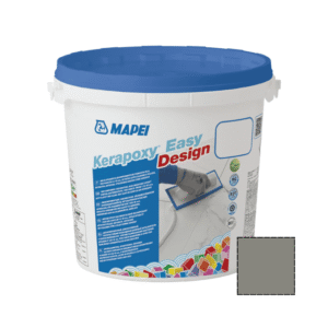 Chit de rosturi gresie si faianta epoxidic Kerapoxy Easy design (A+B), 113 gri cement, interior / exterior, Mapei, 3 kg
