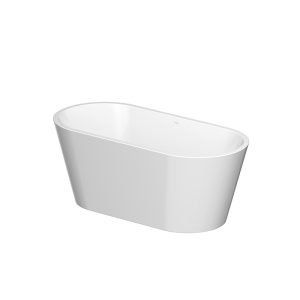 Cada Freestanding, Cersanit, Crea, ovala, alb, 159.5 cm