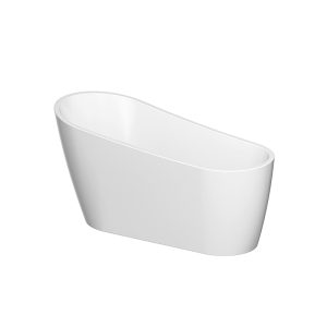 Cada Freestanding, Cersanit, Zen, ovala, alb, 166.5 cm