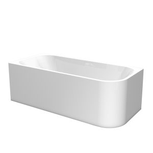 Cada freestanding, Florida, Maugli, de colt stanga, alb, 150 cm
