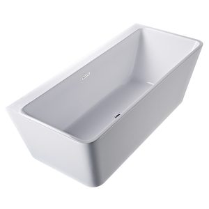 Cada freestanding, Florida, Alvaro New, dreptunghiulara, cu instalatie completa, alb, 150 cm