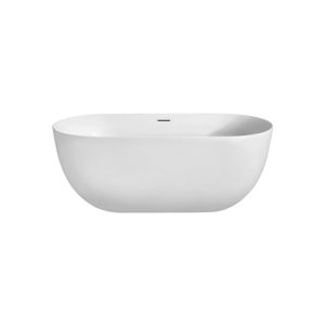 Cada Freestanding Hatria, Tiberis, cu instalatie, alb, 170 cm