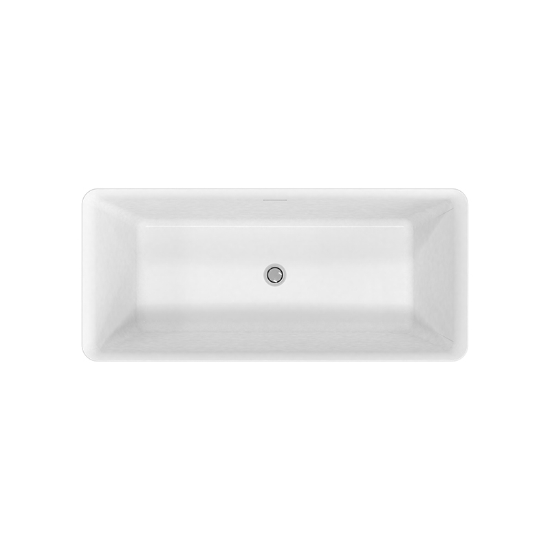 Cada freestanding, Florida, Peru, cu instalatie completa, dreptunghiulara, alb, 167.6 cm - imagine 2