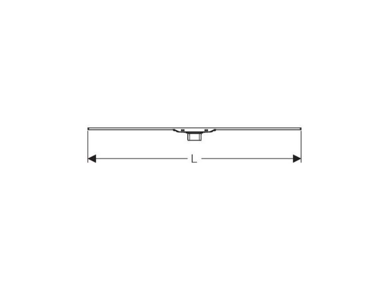 Capac pentru rigola dus Geberit, CleanLine 20, lucios/periat, 30 - 90 cm - imagine 4