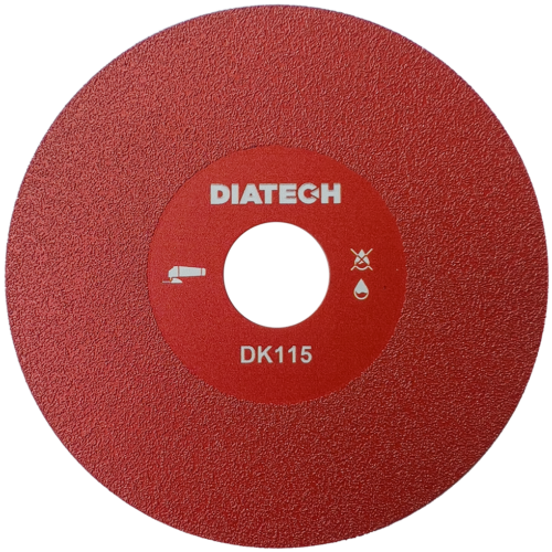 Disc diamantat pentru taiat sau slefuit sticla, placilor ceramice foarte dure, lucioase, DK115, 115, Diatech