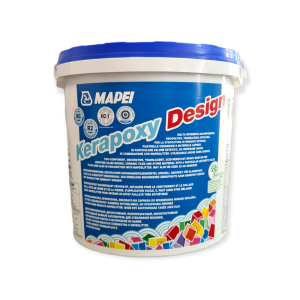 Chit de rosturi gresie si faianta epoxidic Kerapoxy Design (A+B), 110 Manhattan, interior / exterior, 3 kg