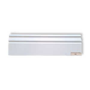 Plinta alba din MDF, decor folio premium, 2,5m, L100