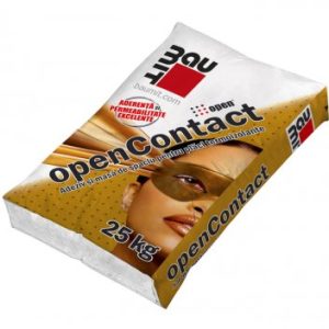 Adeziv alb si masa de spaclu pentru placi termoizolante, OpenContact, Baumit