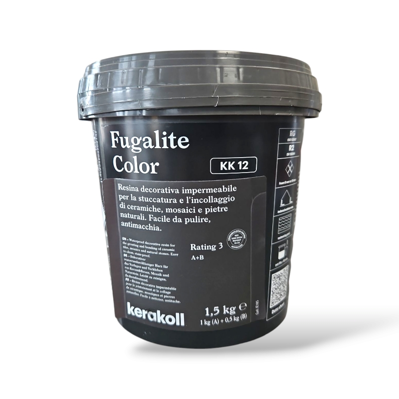 Chit de rosturi gresie si faianta epoxidic Fugalite (A+B), kk 12, interior / exterior, Kerakoll, 1,5 kg