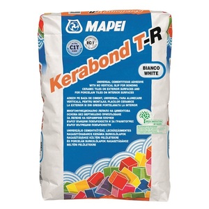 Adeziv gresie si faianta Mapei Kerabond T-R, pentru interior / exterior, alb, 25 kg