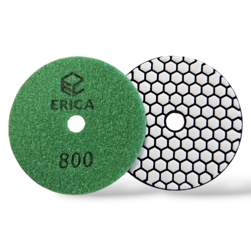 Pad/Discheta diamantata pentru slefuire, lustruire uscata pentru granit, marmura, piatra, ceramica, 800, Erica ceramica