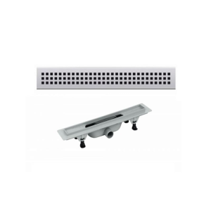 Rigola Plast BRNO, Eco, cu gratar din inox, 455 mm