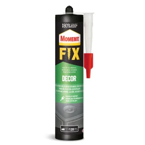 Moment Fix Decor, Adeziv de montaj pentru stucaturi, polistiren expandat, decoratiuni, la interior, 380g