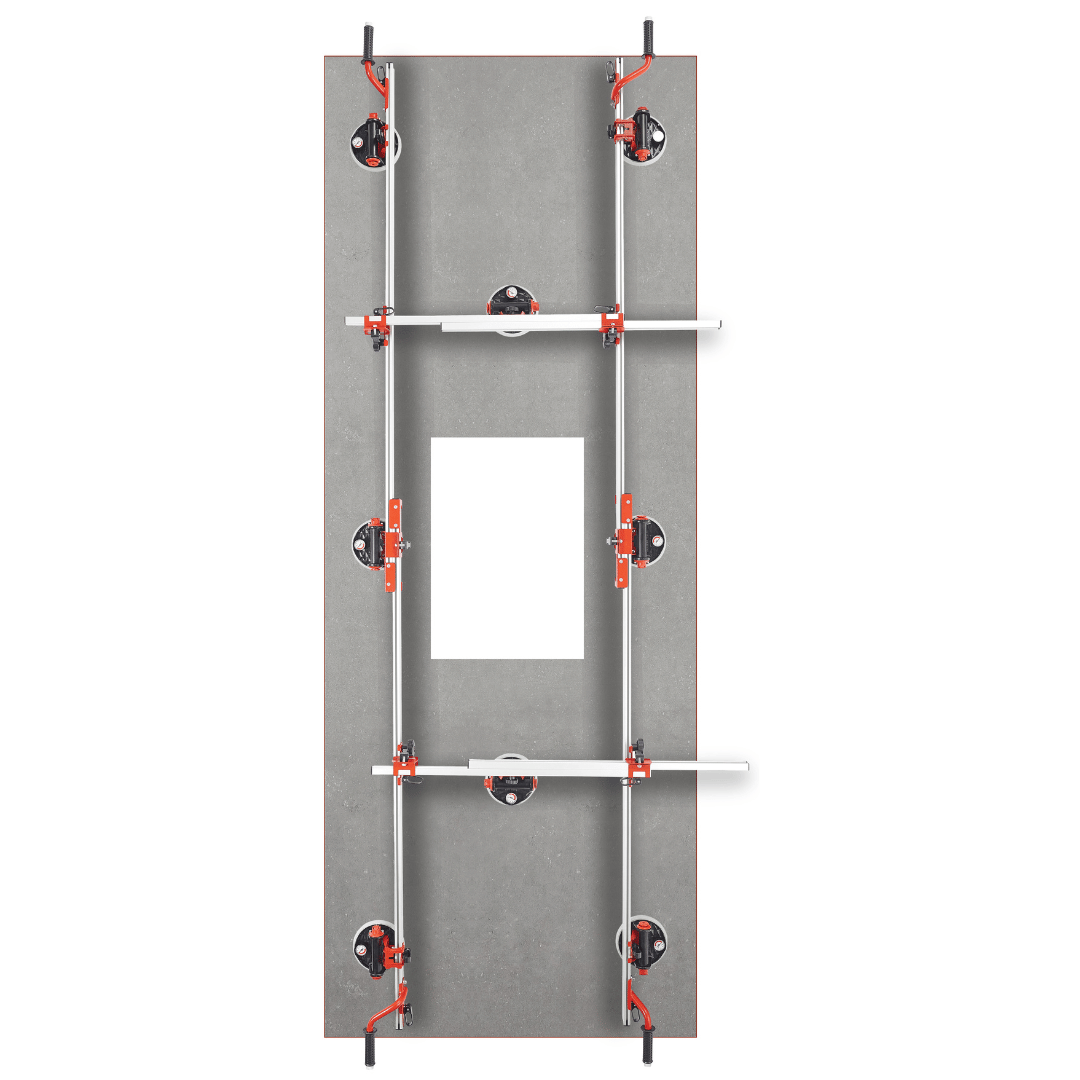 Sistem Manevrare Plăci Ceramice Mari Raimondi Easy-Move cu Ventuze cu Pompă RV175 și Vidometru - imagine 2