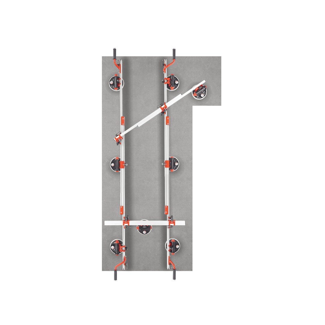 Sistem Manevrare Plăci Ceramice Mari Raimondi Easy-Move cu Ventuze cu Pompă RV175 și Vidometru - imagine 4