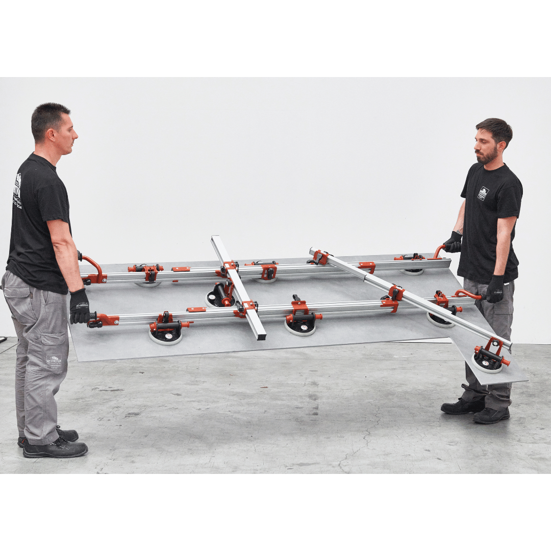 Sistem Manevrare Plăci Ceramice Mari Raimondi Easy-Move cu Ventuze cu Pompă RV175 și Vidometru - imagine 6