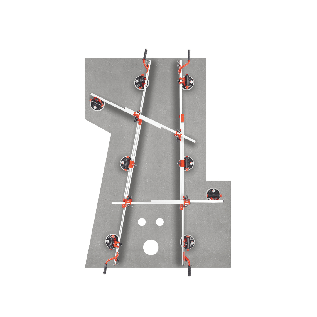 Sistem Manevrare Plăci Ceramice Mari Raimondi Easy-Move cu Ventuze cu Pompă RV175 și Vidometru - imagine 7