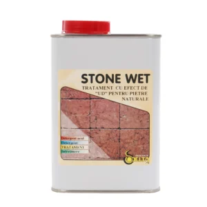 Soluție Impermeabilizantă cu Efect de Umed Stone Wet, 1L, pentru Piatră Naturală și Beton
